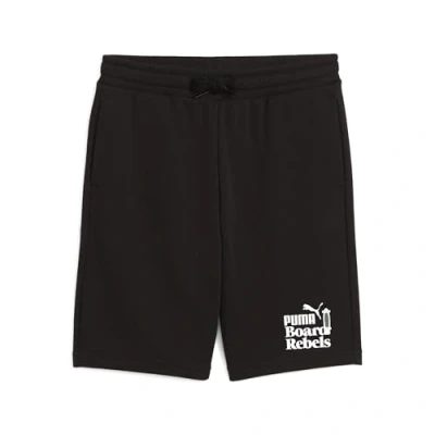 Image of Puma MID90S LONG Unisex Sports shorts for kids, Size: 12y (11 12y), Black