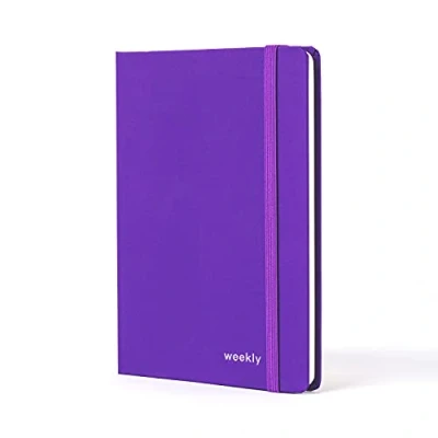 Image of Jumble and Co Moodler B6 Week to View Undated Diary Royal Mess Purple