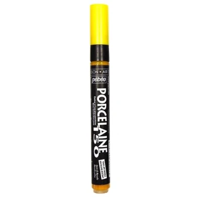 Image of Pebeo 1 Piece Porcelaine 150 China Paint Bullet Tip Marker, Marseilles Yellow,Marseilles Yellow