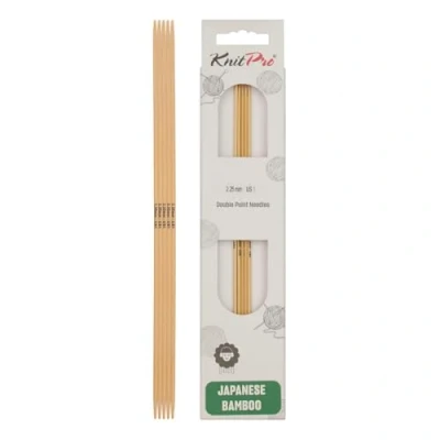 Image of KnitPro Bamboo double pointed needles 15cm 2.25mm 3pcs
