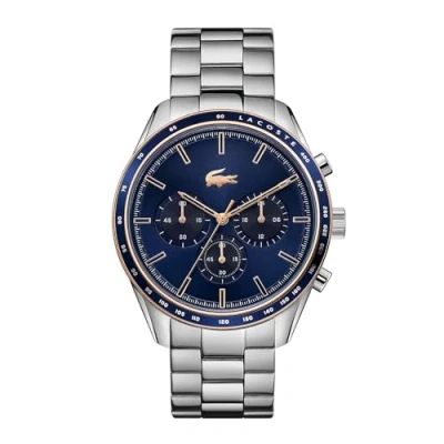 Image of Lacoste Chronograph Quartz Watch for Men with Silver Stainless Steel Bracelet 2011081