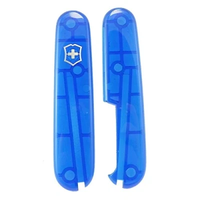 Image of Victorinox Translucent Blue Scales for 91mm Swiss Army Knife handles