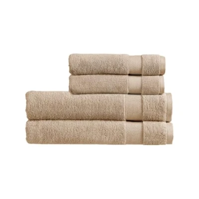 Image of Christy Refresh Bath Towel Set of 4 2 Sheets Hand Towels Quick Dry Tonal and Stylish Soft Absorbent Bathroom 100% Cotton 550GSM Machine Washable Driftwood