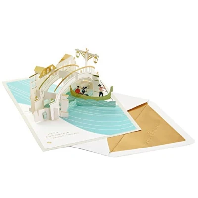 Image of Hallmark Signature Paper Wonder Pop Up Love Card, Because I Have You (Birthday Anniversary Sweetest Day Card)