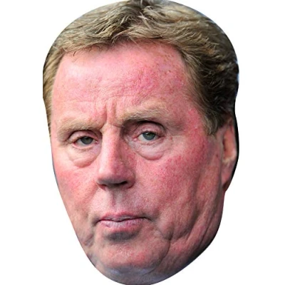 Image of FoxyPrinting Harry Redknapp Celebrity Cardboard Party Face Mask Fancy Dress