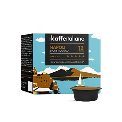 Image of 120 A modo mio Compatible Coffee Capsules Blend Napoli Intensity 12 Il Caffè Italiano FRHOME