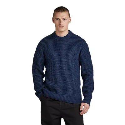 Image of G STAR RAW Men&#039;s Chunky r knit, blue (rank D23536 D170 868), S