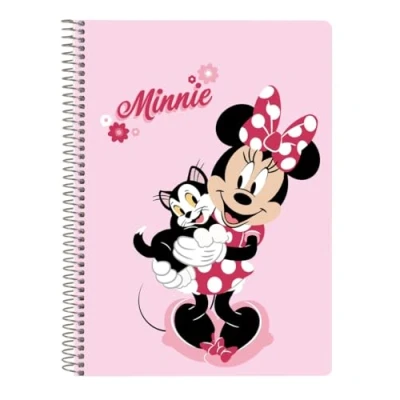 Image of Safta MINNIE MOUSE NAIVE Notebook 80 A5 Sheets, Hard Cover, Ideal for Children of Different Ages, Comfortable and Versatile, Quality Resistance, 15.5 x 22 cm