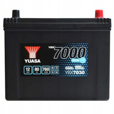 Image of Yuasa YBX7030 12V 80Ah 760A EFB Start Stop Battery