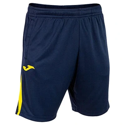 Image of Joma Men&#039;s Bermuda Man Championship VII Shorts, Navy, Yellow, S