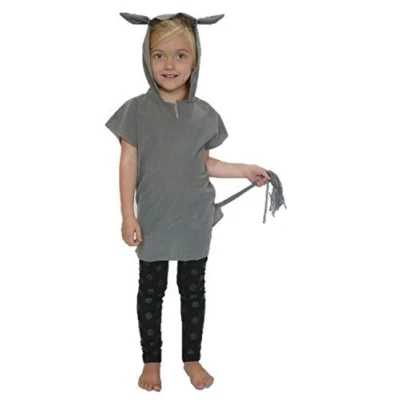 Image of Jabtek Donkey Nativity Kids costume in Grey : Size Small 3 5 yrs
