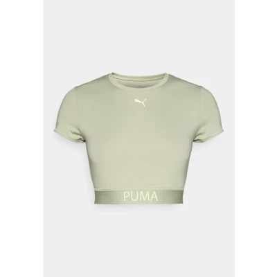 Image of Puma Strong TEE Short Sports Tshirt, Women&#039;s, Size: XXL, Lux army