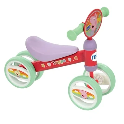 Image of Peppa Pig M005034 Bobble Ride On, Multicoloured, H37cm x W17cm L47cm