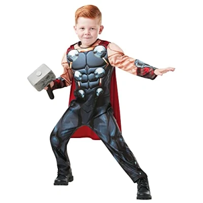 Image of Rubie&#039;s 6408919 10000 MARVEL AVENGERS Thor Deluxe Child Costume, Boys, 9 10 Years