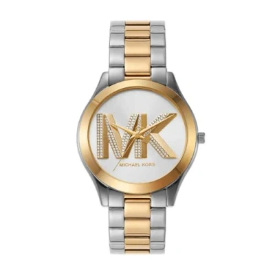 Image of Michael Kors SLIM Runway Watch silvercoloured, Women&#039;s, Size: One Size, Silver coloured
