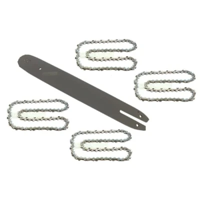 Image of 35 cm (14 inches); 1.3 mm; 3/8 inches; 50 TG blade + 4 x chain set compatible with STIHL chainsaw