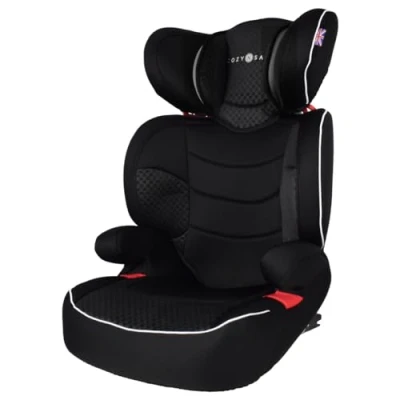 Image of Cozy n Safe Augusta Ezfix Child Car Seat Group 2/3 Black/Red