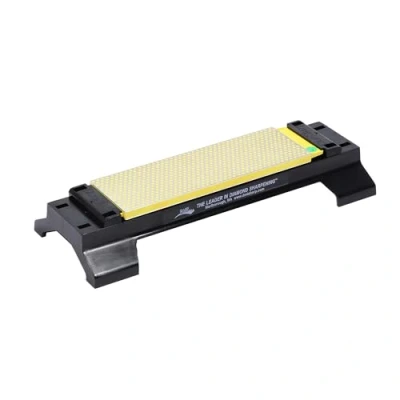 Image of DMT Duosharp Bench Stone Extra Fine/Coarse with Base Knife Sharpener Gold, 8 Inch
