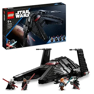 Image of LEGO Star Wars Inquisitor Transport Scythe 75336 Building Kit; Fun Gift Idea for Kids Aged 9 and over; Features a Buildable Toy Starship, Ben Kenobi the Grand (924 Pieces)