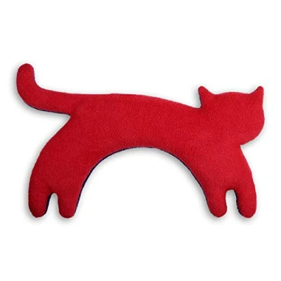 Image of Leschi warming pillow 36615 Minina the cat standing big (Warming for neck) Colour: Fire / Midnight