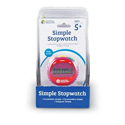 Image of Learning Resources Simple Stopwatch (Set of 6), Yellow,green,red
