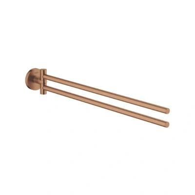 Image of Grohe Essentials Towel Bar Pivotable Brushed Warm Sunset (40371DL1)