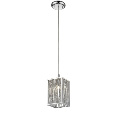 Image of Melenki 1 Light Polished Chrome Ceiling Pendant