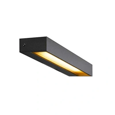 Image of SLV PEMA WL Walls, Paths, entrances, LED spot, Surface Mounted Light Outdoor, Garden lamp / IP54 3000K 7.7W 450lm Anthracite 110 Degrees, Aluminium, 7.7 W
