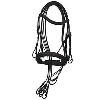 Image of Rhinegold Anatomic Double Bridle Extra Full Havana