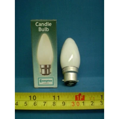 Image of 5x Opal Candle Bulb 25w BC (B22) Bayonet Cap