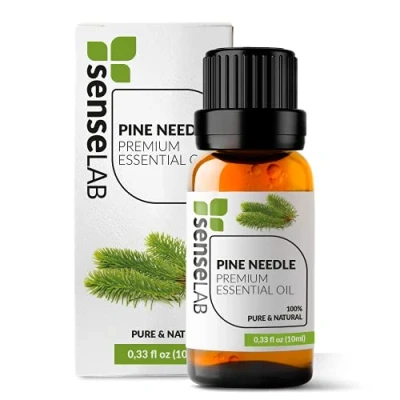 Image of SenseLAB Pine Needle Essential Oil 100% Pure Extract Therapeutic Grade for Diffuser and Humidifier Woodsy Fresh Air to Relax Fragrance Candle Making (10 ml)
