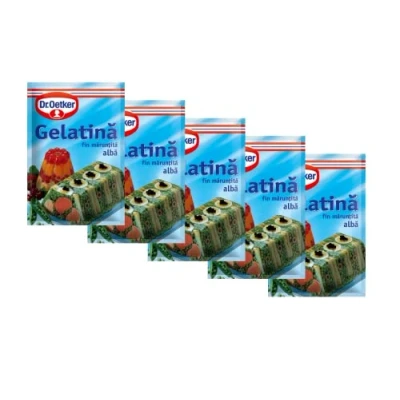 Image of Dr. Oetker Finely Grated Clear Gelatine 10g [Pack of 5]