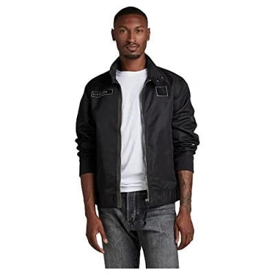 Image of G STAR RAW Men&#039;s Harrington Jacket, black (dk D22896 C143 6484), L