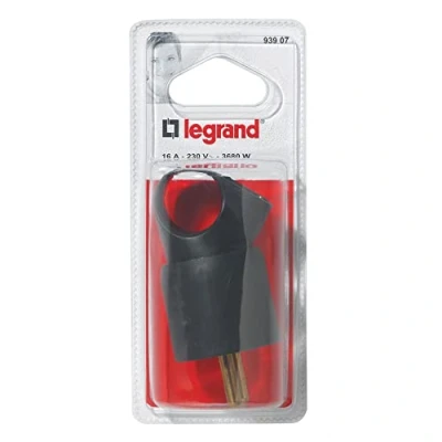 Image of Legrand leg93907 Plug 2P + T 16 A Plastic Rings Black