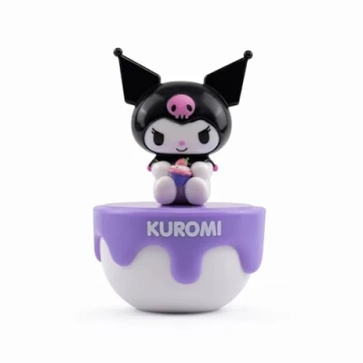 Image of BANDAI Sanrio Hello Kitty and Friends 50th Anniversary Capsule 8cm Collectible Kuromi Figure with Display Box, Cute Gifts, Collectibles, Anime Gifts for Girls