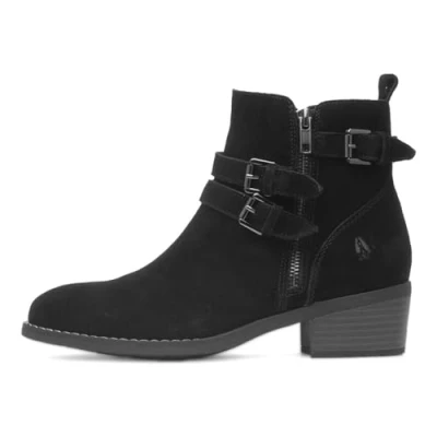 Image of Hush Puppies Women&#039;s Jenna Ankle Boot, Black, 4 UK