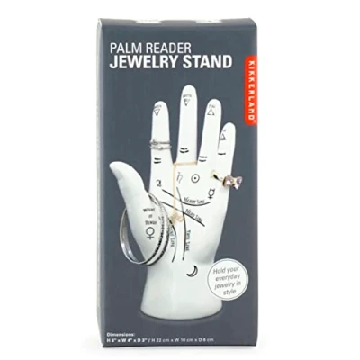 Image of Kikkerland JK17 Palm Reader Jewelry Stand , White