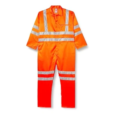 Image of Hi Vis Poly cotton Coverall RIS (Orange) XXL