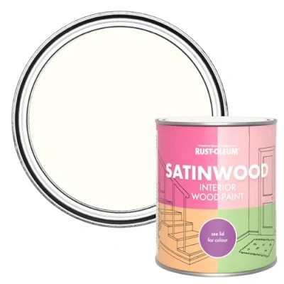 Image of Rust Oleum Pink Satinwood Interior Wood Paint Sweet Nothing 750ml
