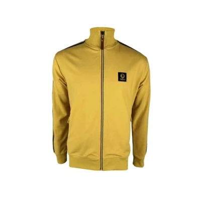 Image of Trojan Contrast Zip Track top TC/1043 Mustard XXL