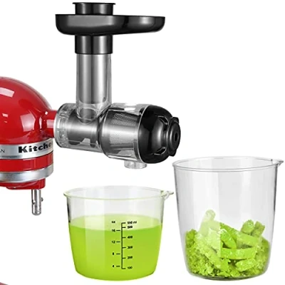 Image of Gdrtwwh Juicer Attachment for All KitchenAid Stand Mixer, Slow Citrus Accessories, Chew Vegetable and Fruit