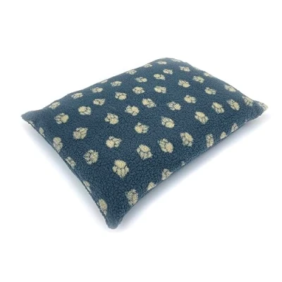 Image of Danish Design Harbour Paw Sherpa Fleece Deep Duvet Grey Dog Bed for Adult/Senior/Puppy Beds COVER ONLY Large
