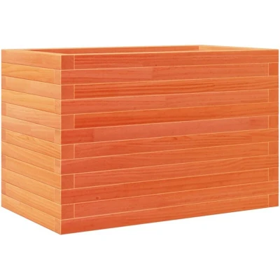 Image of vidaXL Garden Planter Wax Brown 70x40x46 cm Solid Wood Pine