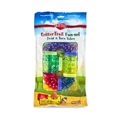 Image of Kaytee Critter Trail Funnel Connectable Colour Tubes, 10 Pieces, Fits all Habitats