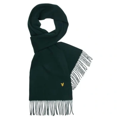 Image of Lyle &amp; Scott Lambswool Scarf Dark Green One Size