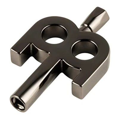 Image of Meinl Stick &amp; Brush Drum Key Drummer Gift Drumset Accessories Nickel Plated, Black (SB501)