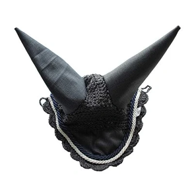 Image of Rhinegold Fly Veil/Noise Muffler Pony Denim/Navy
