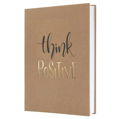 Image of SIGEL JN801 Jolie Notebook, Pure Positivity, Lined, 15,2 x 20,3 cm, hardcover, 192 Pages, Brown, Black, Gold