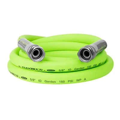 Image of Flexzilla HFZG510YWLI E Garden Lead in Hose 5/8 in. x 10 ft, ZillaGreen, 10Ft
