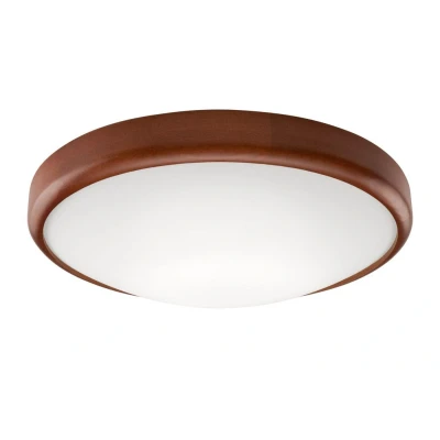 Image of Round Simple Flush Ceiling Light Rustic, 2x E27